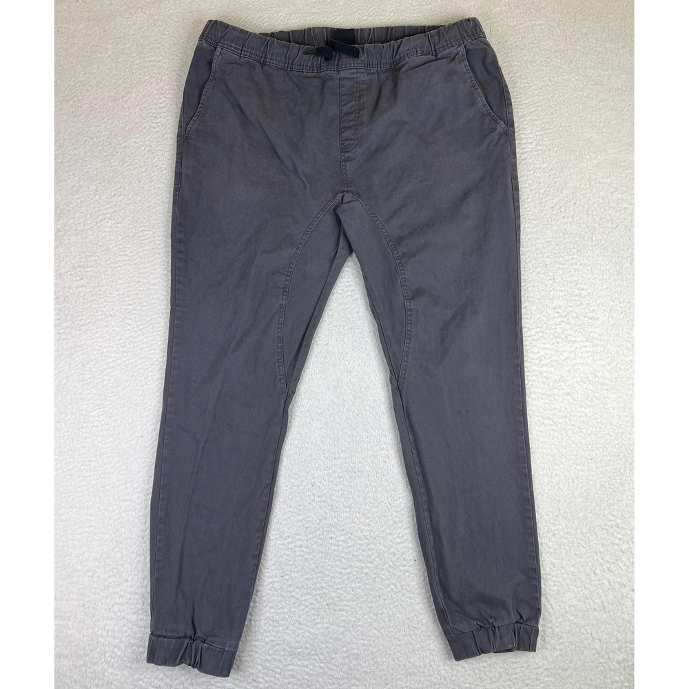 Southpole Flex Jogger Pants Mens 2XL Gray Relaxed Denim Cuffed Stretch Casual
